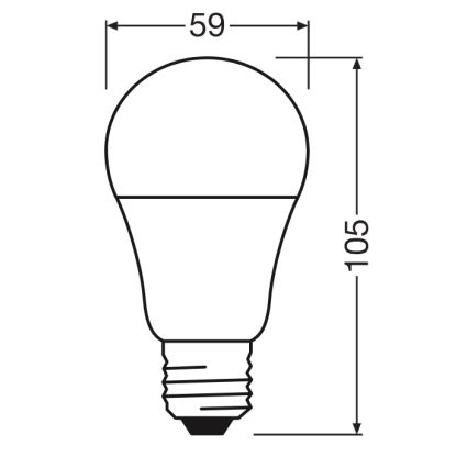 LED-lamppu CLASSIC A60 E27/8W/230V 4000K - Ledvance
