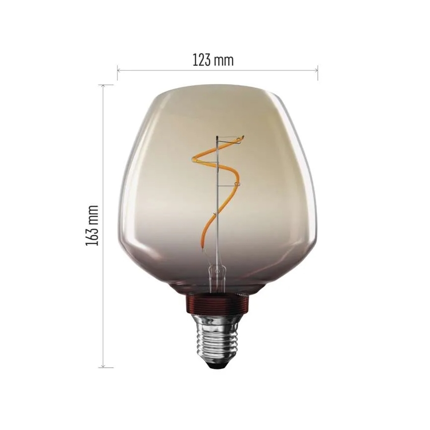 LED-lamppu DECO VINTAGE S123 E27/4W/230V 1800K