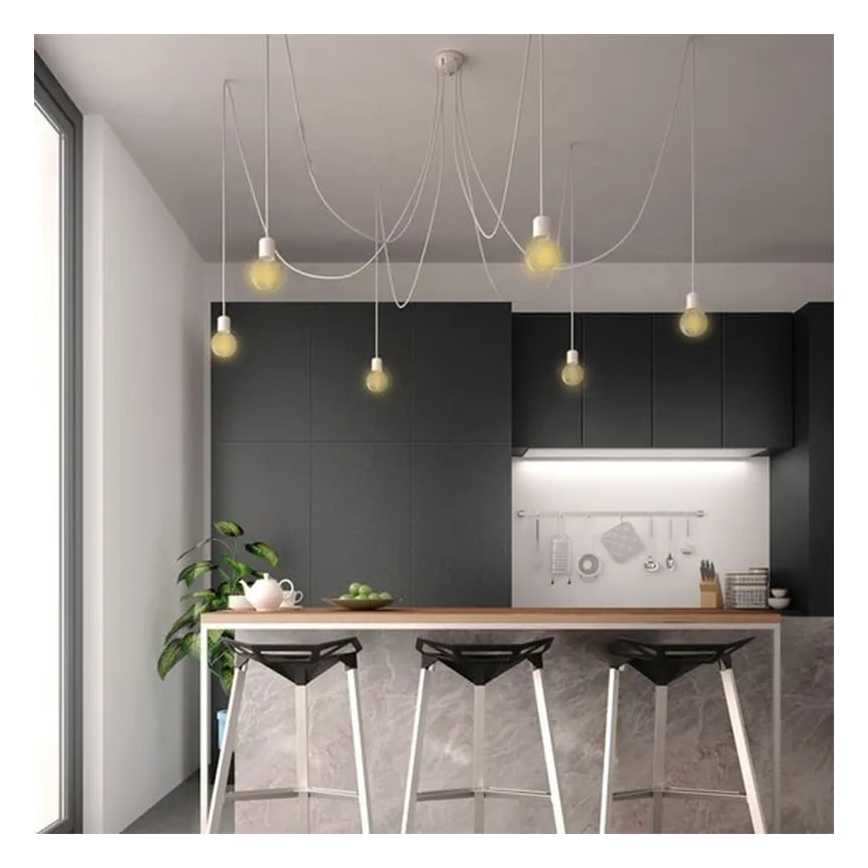 LED-lamppu VALKOINEN FILAMENTTI A60 E27/7,5W/230V 3000K