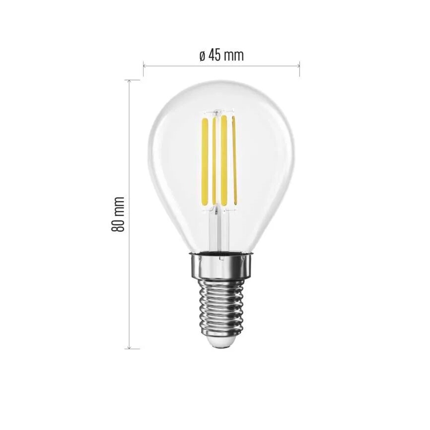 LED-polttimo FILAMENTTI E14/3,8W/230V 2700K Energialuokka A