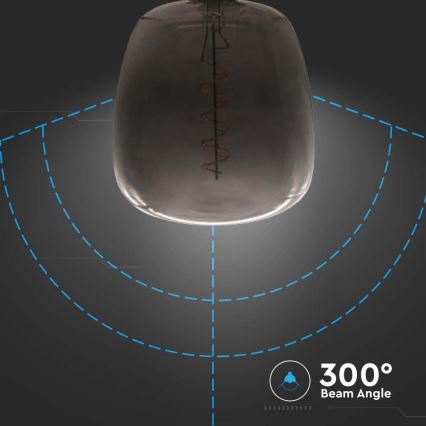 LED-lamppu FILAMENT E27/4W/230V musta