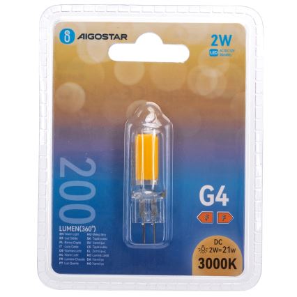 LED-lamppu G4/2W/12V 3000K - Aigostar