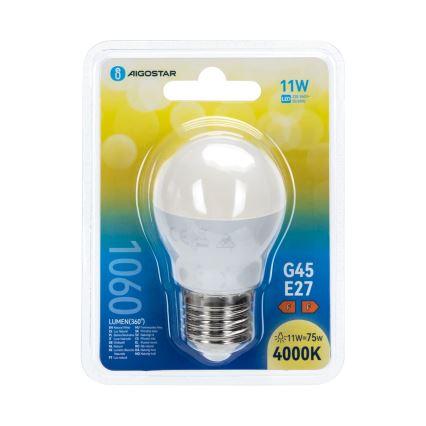 LED-lamppu G45 E27/11W/230V 4000K - Aigostar