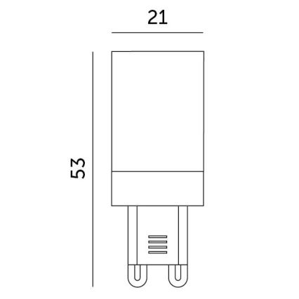 LED-lamppu G9/3W/230V 6000K 100°