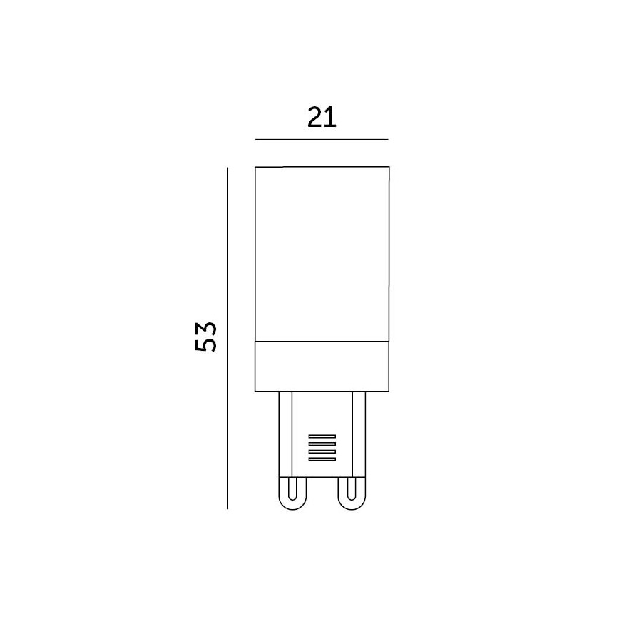 LED-lamppu G9/3W/230V 6000K 100°