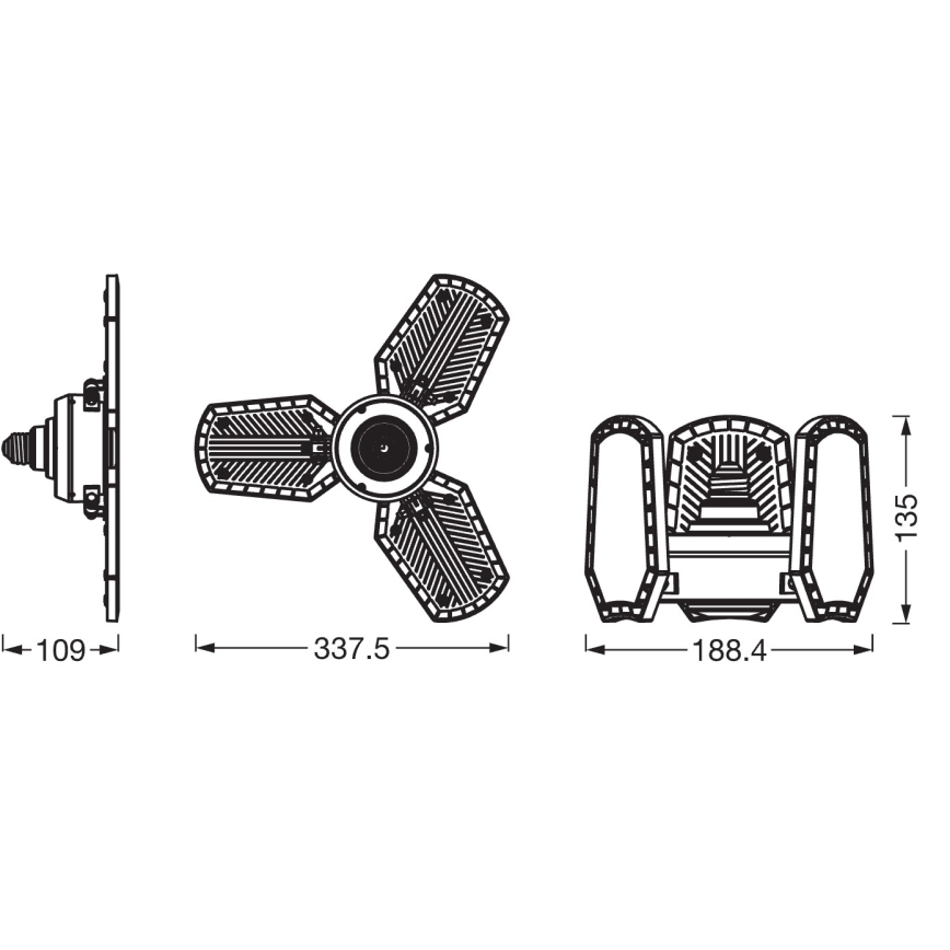 LED-lamppu HIGHBAY E27/40W/230V 4000K - Osram