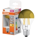 LED-lamppu, jossa on peilattu yläosa FILAMENT E27/6,5W/230V 2700K kullanvärinen - Osram