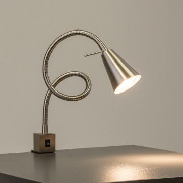 LED-lamppu klipsillä 1xGU10/4,7W/230V mattakromi