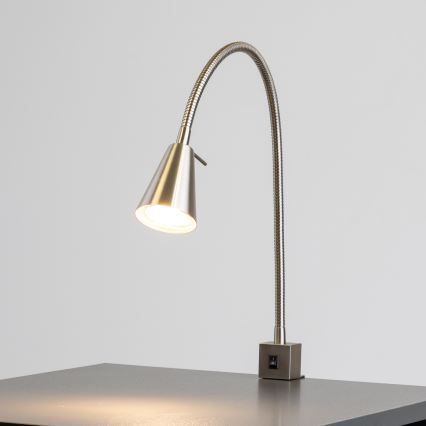 LED-lamppu klipsillä 1xGU10/4,7W/230V mattakromi