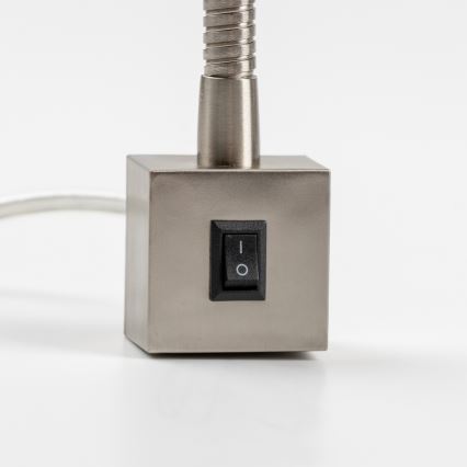 LED-lamppu klipsillä 1xGU10/4,7W/230V mattakromi