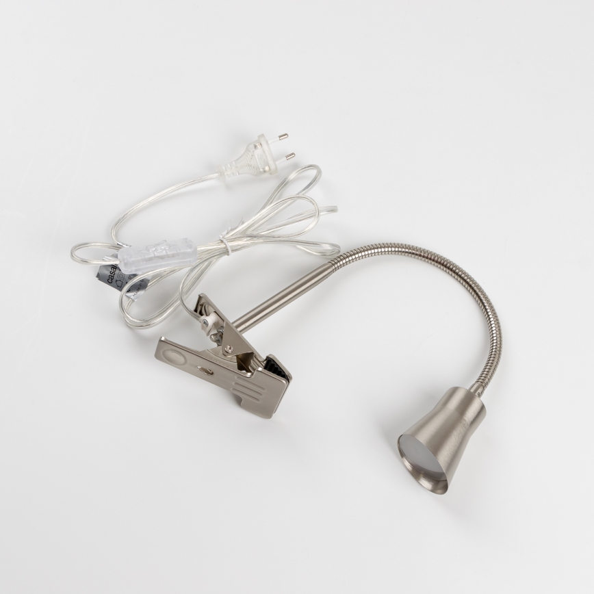 LED-lamppu klipsillä LED/3,2W/230V mattakromi