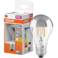 LED Lamppu peilipäällysteellä FILAMENT E27/6,5W/230V 2700K hopea- Osram