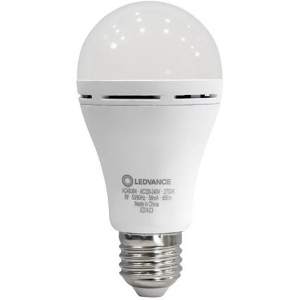 LED-lamppu RECHARGEABLE A60 E27/8W/230V 2700K - Ledvance