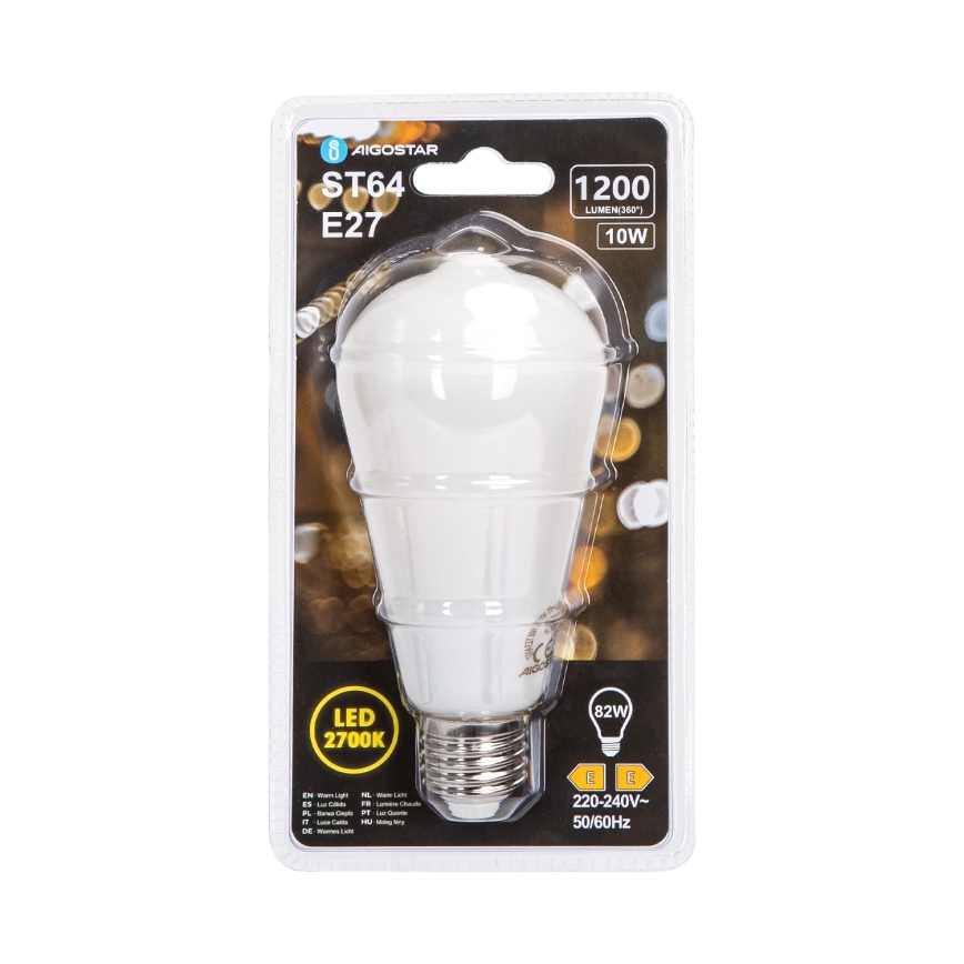 LED-lamppu ST64 E27/10W/230V 320° 2700K - Aigostar