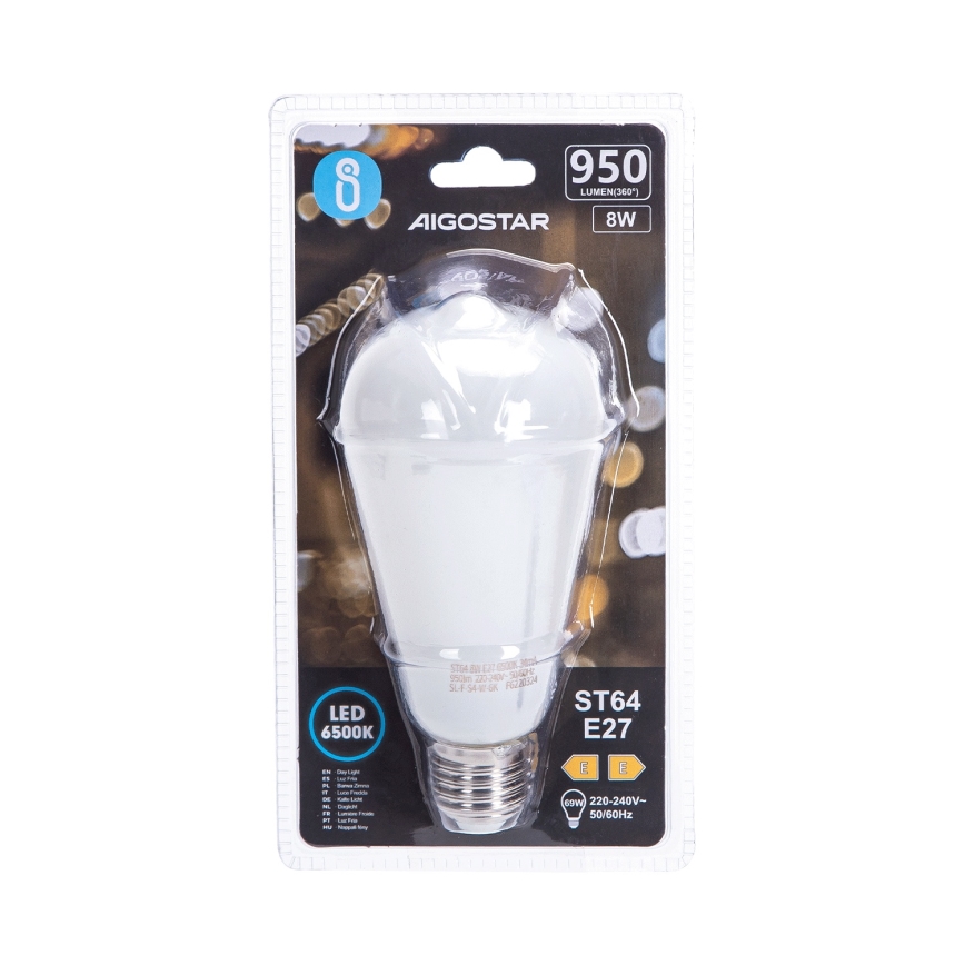 LED-lamppu ST64 E27/8W/230V 330° 6500K - Aigostar