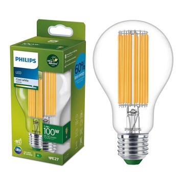 LED-lamppu ULTRAEFFICIENT FILAMENT Philips A60 E27/7,3W/230V 4000K