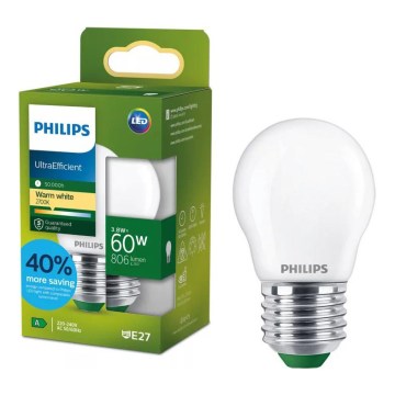 LED-lamppu ULTRAEFFICIENT Philips P45 E27/3,8W/230V 2700K