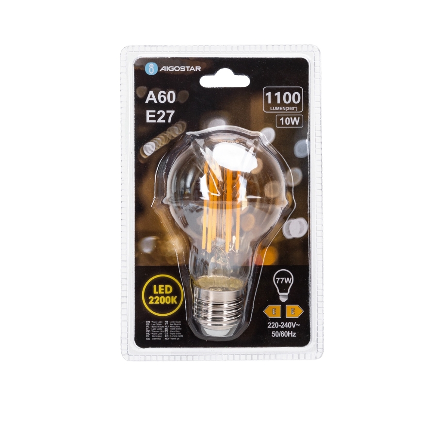 LED-lamppu VINTAGE A60 E27/10W/230V 2200K - Aigostar