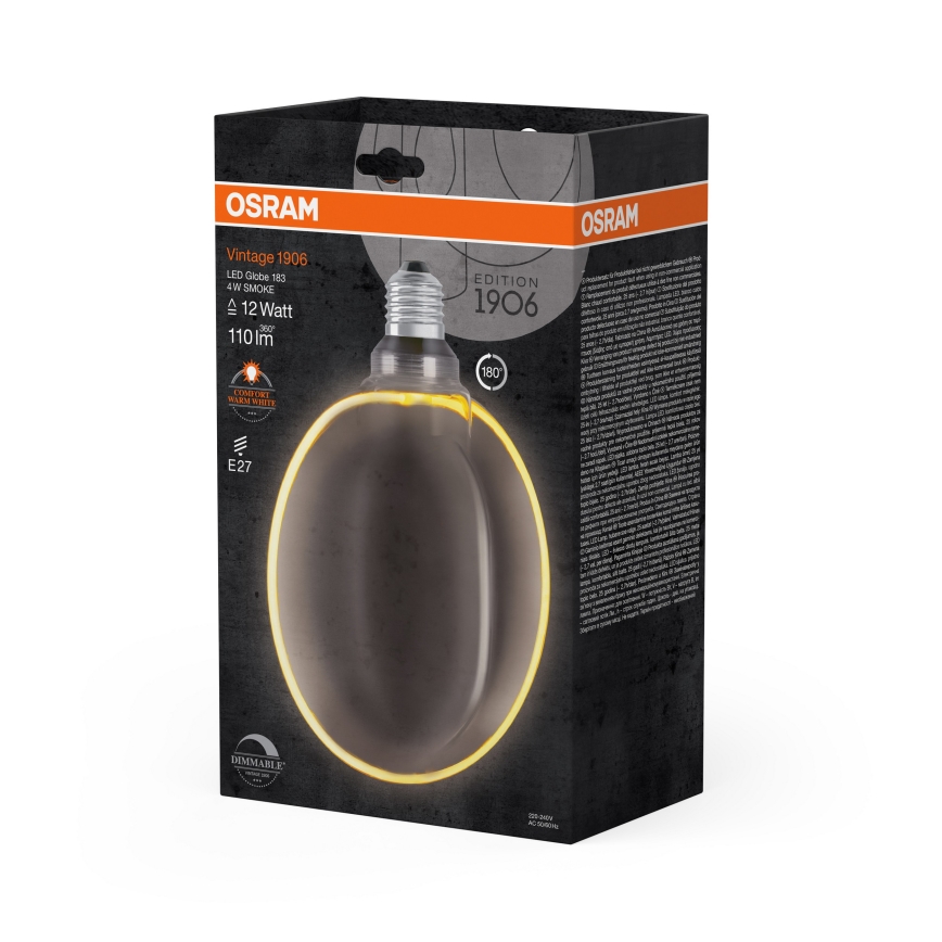 Himmennettävä LED-polttimo VINTAGE FILAMENT E27/4W/230V 1800K - Osram