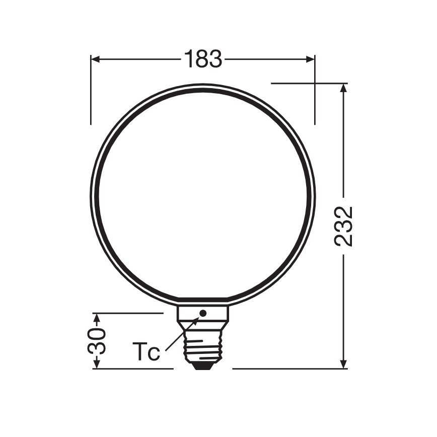 Himmennettävä LED-polttimo VINTAGE FILAMENT E27/4W/230V 1800K - Osram