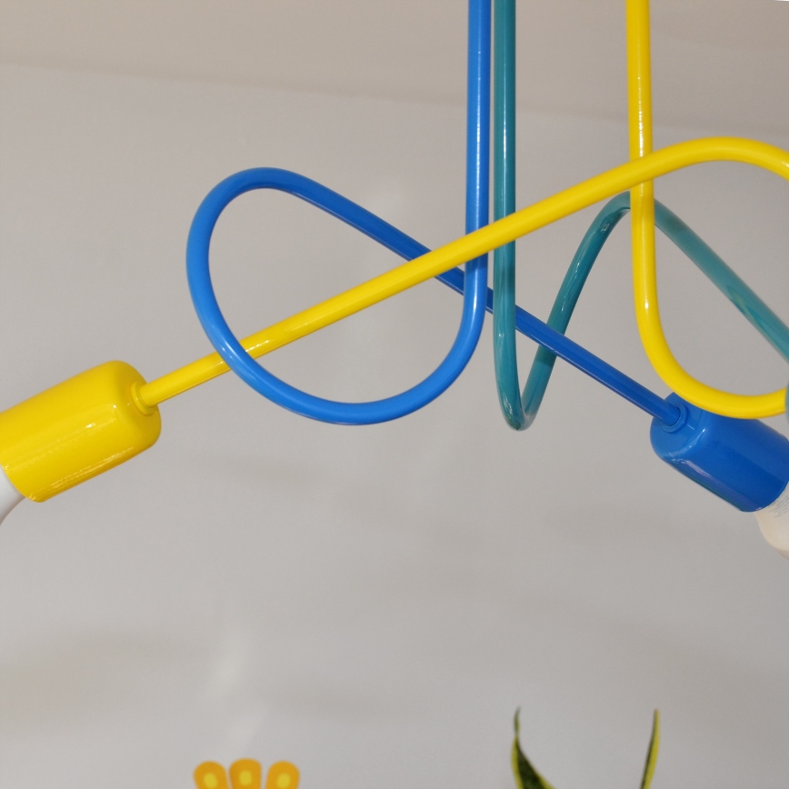 LED Lasten pinta-asennettava kattovalaisin OXFORD 3xE27/15W/230V