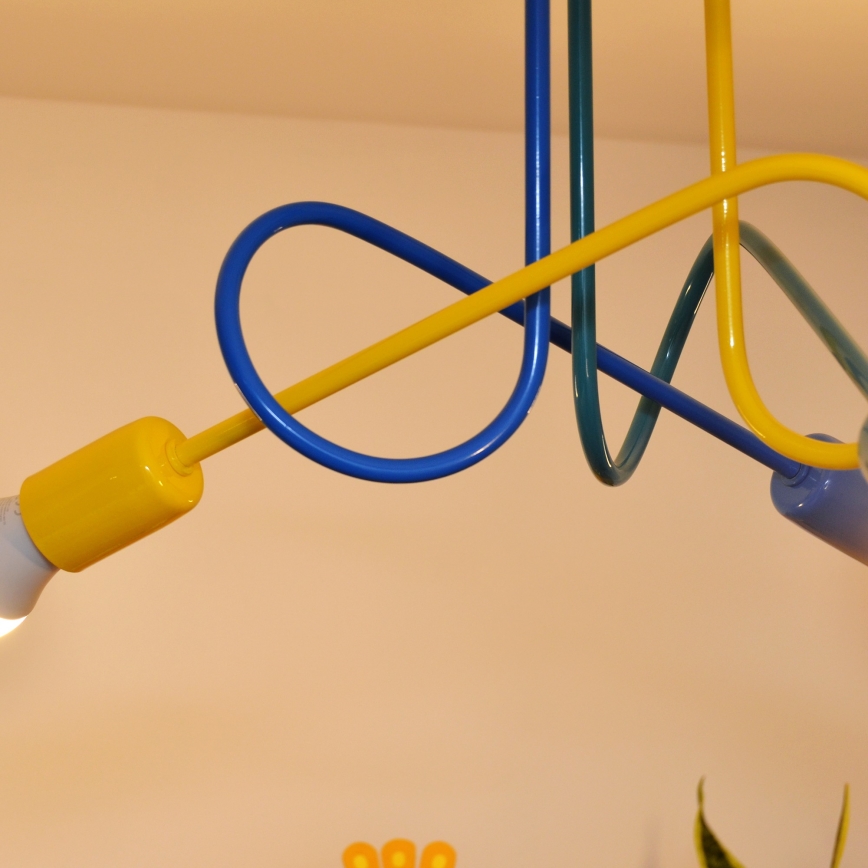 LED Lasten pinta-asennettava kattovalaisin OXFORD 3xE27/15W/230V