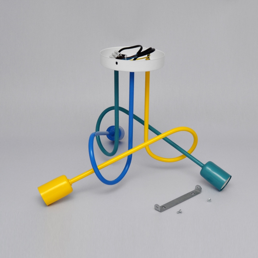 LED Lasten pinta-asennettava kattovalaisin OXFORD 3xE27/15W/230V