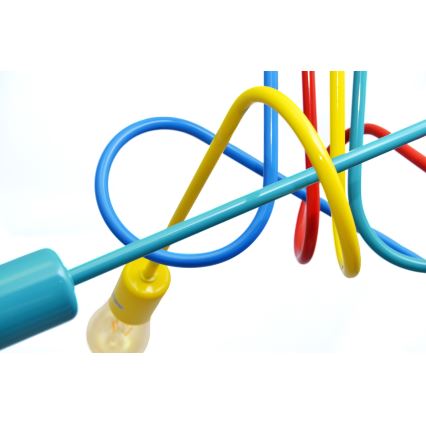 LED Lasten pinta-asennettava kattovalaisin OXFORD 4xE27/10W/230V