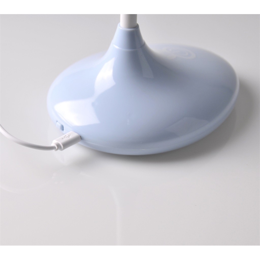 LED-lasten kosketuslamppu PUPU LED / 0,4W / 5V 3000 / 6500K sininen + USB