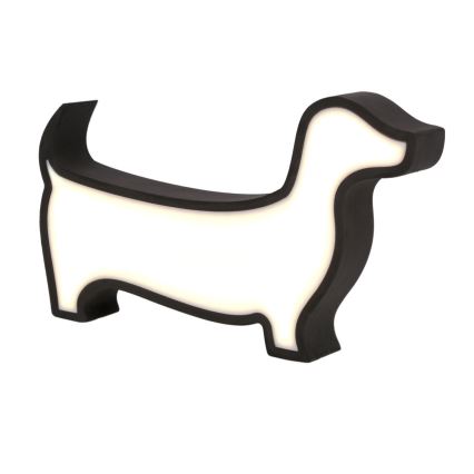 LED lasten pöytälamppu DOG LED/12W/230V musta