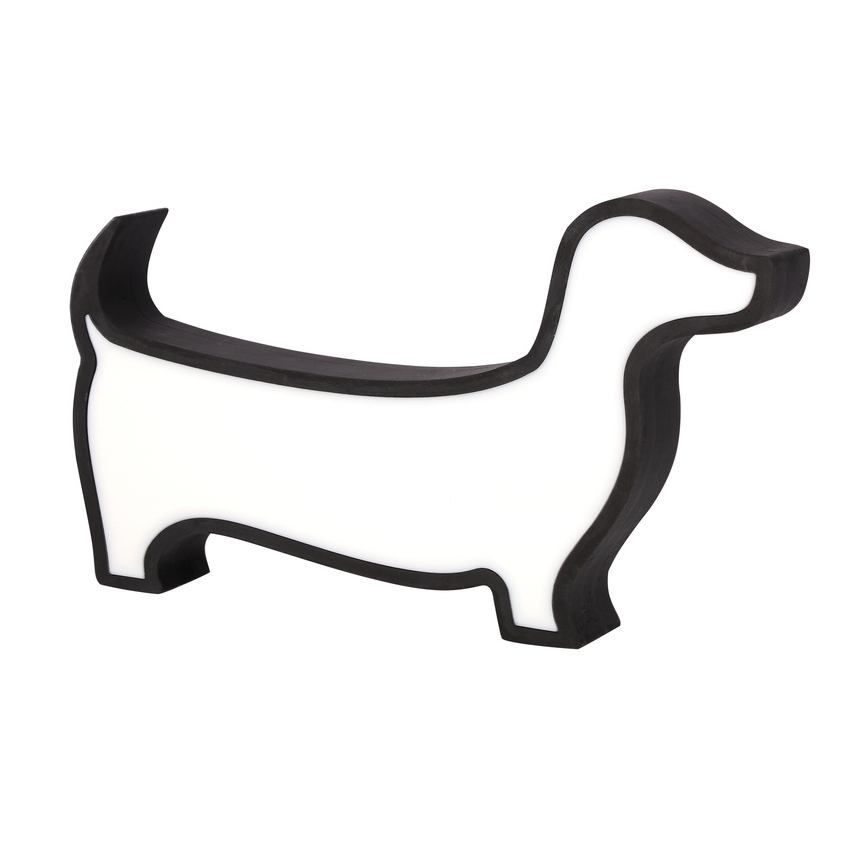 LED lasten pöytälamppu DOG LED/12W/230V musta