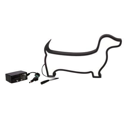 LED lasten pöytälamppu DOG LED/12W/230V musta