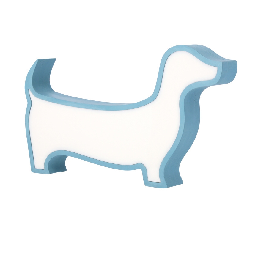 LED lasten pöytälamppu DOG LED/12W/230V sininen