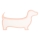 LED lasten pöytälamppu DOG LED/12W/230V vaaleanpunainen