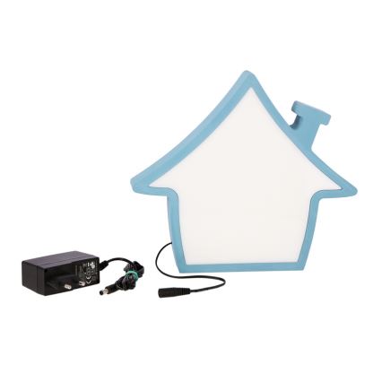 LED lasten pöytälamppu HOUSE LED/10W/230V sininen