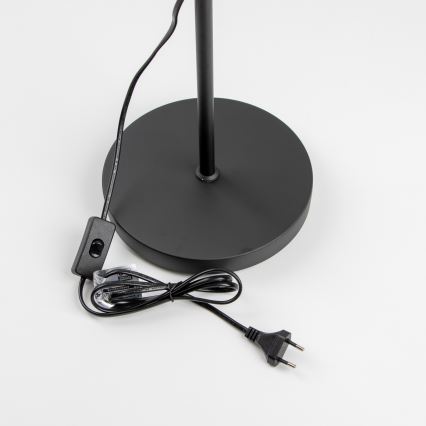 LED-lattiavalaisin 1xE27/7W/230V musta