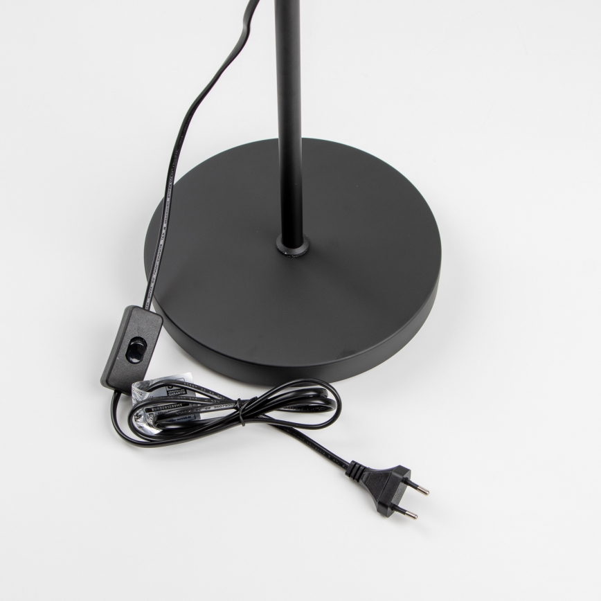 LED-lattiavalaisin 1xE27/7W/230V musta