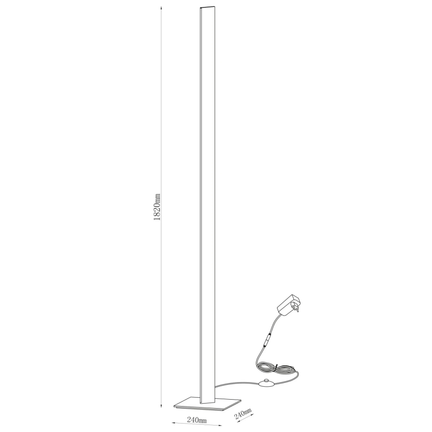 LED-lattiavalaisin BERNADETTA LED/28W/230V 4000K valkoinen