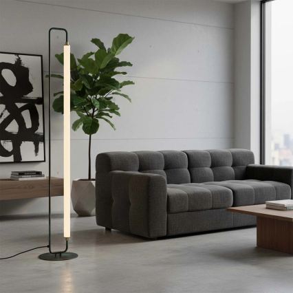 LED-lattiavalaisin FELICJA LED/24W/230V 4000K musta