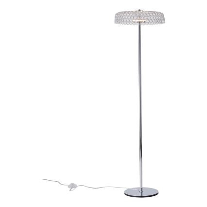 LED-lattiavalaisin LED/10W/230V 3000K kiiltävä kromi