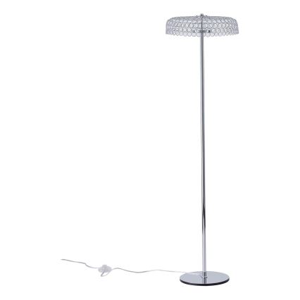 LED-lattiavalaisin LED/10W/230V 3000K kiiltävä kromi