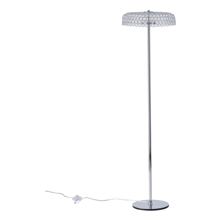 LED-lattiavalaisin LED/10W/230V 3000K kiiltävä kromi