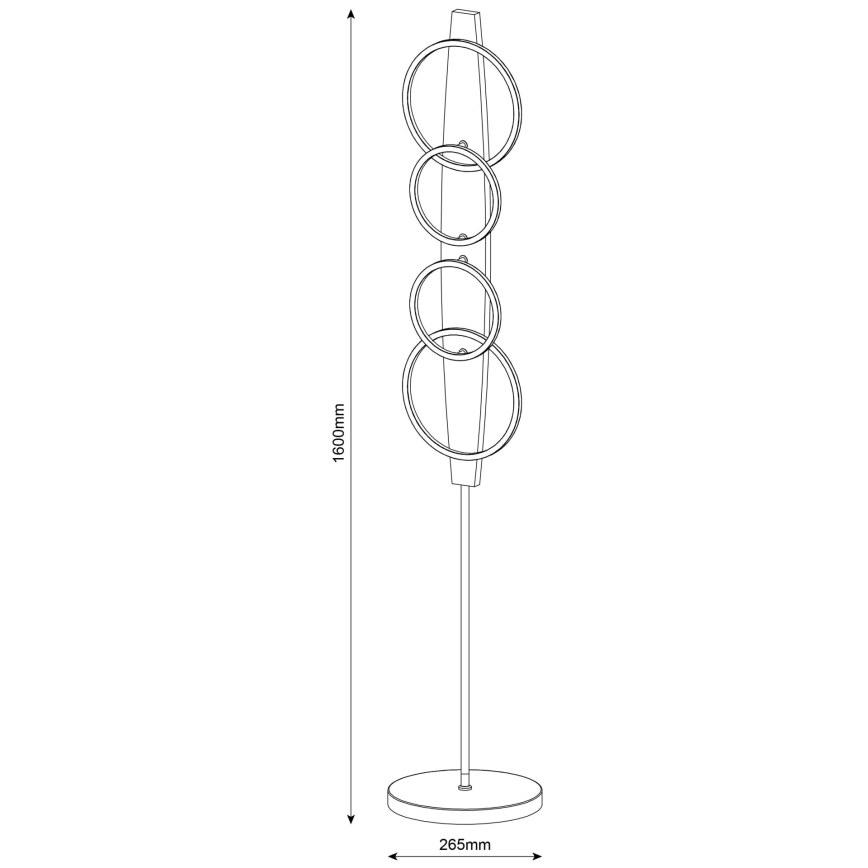 LED-lattiavalaisin MELISA LED/25W/230V mänty