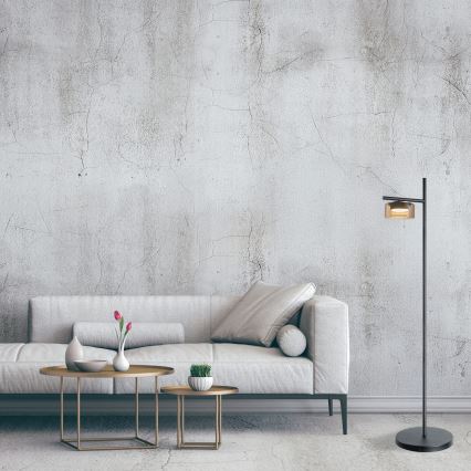 LED-lattiavalaisin OFELIA 1xGX53/6W/230V musta/beige