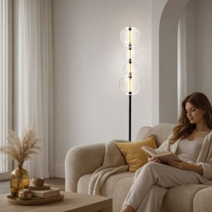 LED-lattiavalaisin PLAYA LED/15W/230V musta