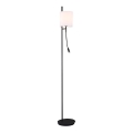 LED-lattiavalaisin TOKYO 1xE27/40W/230V + LED/3W musta/valkoinen