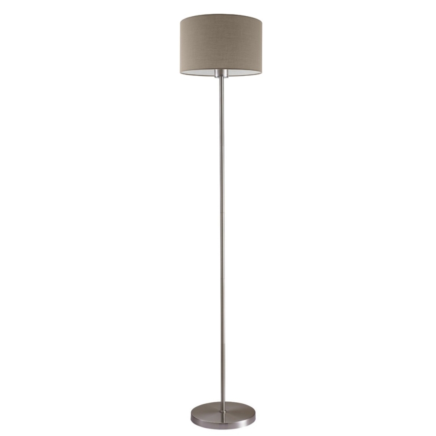 LED-lattiavalaisin TUNJA 1xE27/20W/230V halkaisija 30 cm mattakromi/taupe