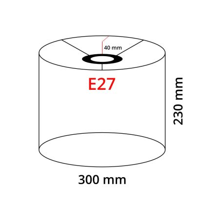 LED-lattiavalaisin TUNJA 1xE27/20W/230V Ø 30 cm mattakromi/ruskea