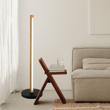 LED-lattiavalaisin VERDE LED/18W/230V 3000K tammi/musta