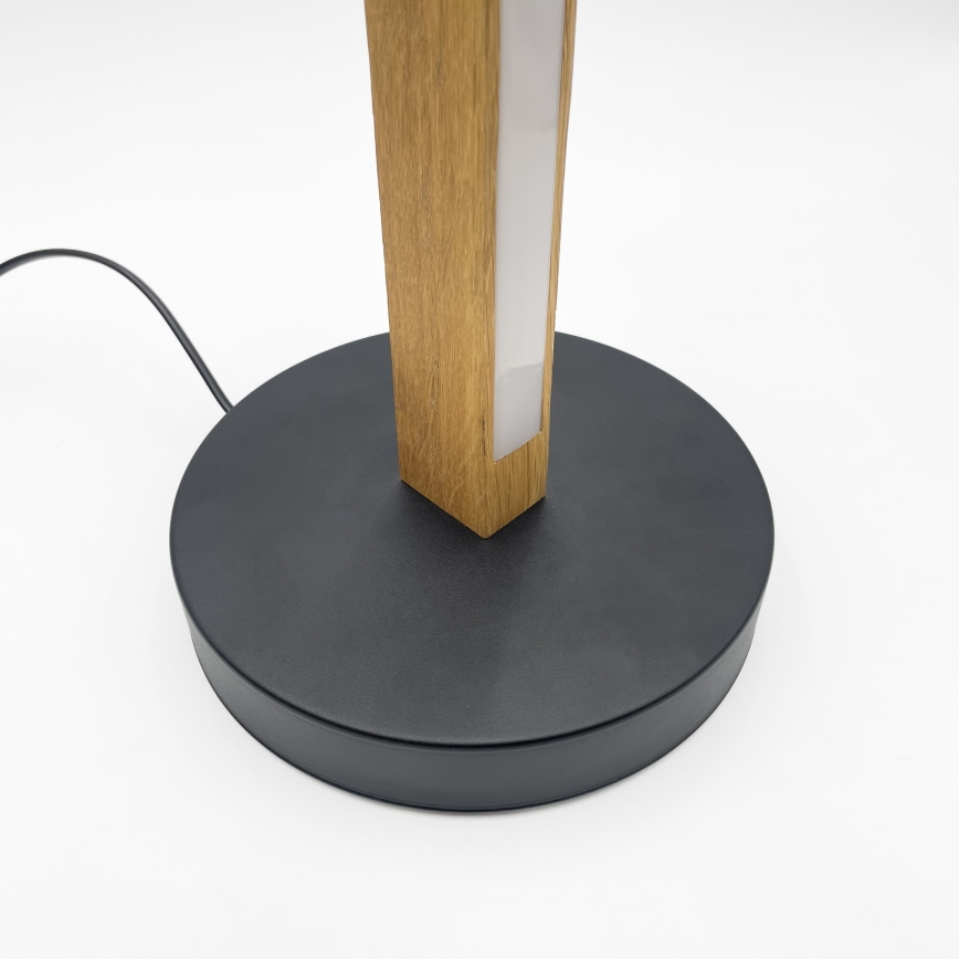 LED-lattiavalaisin VERDE LED/18W/230V 3000K tammi/musta